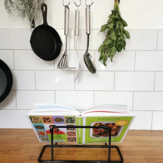 Cookbook stand cook book display recipe holder 