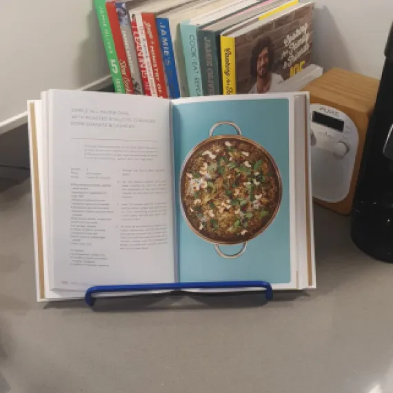 Cookbook stand cook book display recipe holder 
