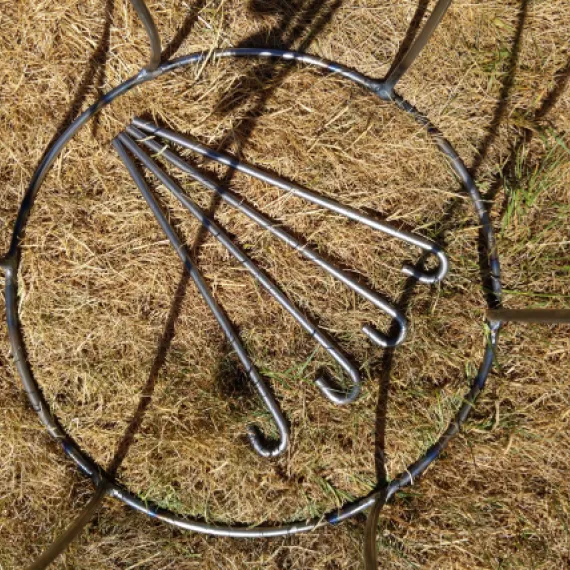 rustic metal ferns sculpture garden ornament rusty art